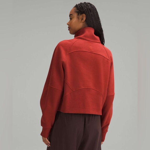Lululemon Scuba Oversized Red Funnel-Neck Half Zip Size XS/S - Picture 5 of 11
